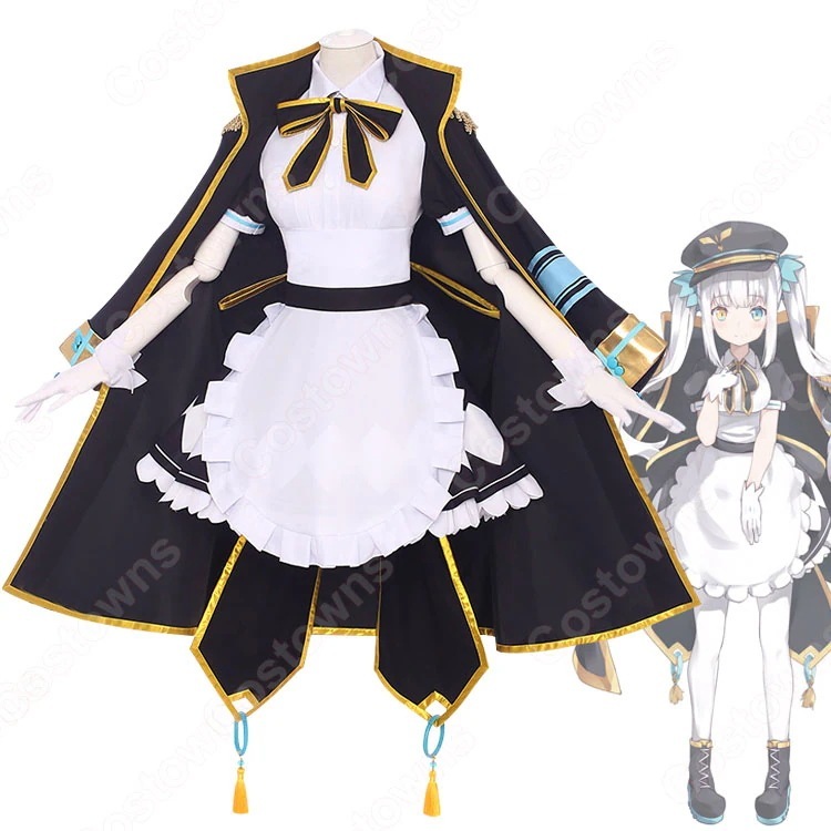 神楽めあ 軍服 メイド服 コスプレ衣装 バーチャルYouTuber VTuber コスチューム 変装 ステージ服 イベントハロウィン 仮装