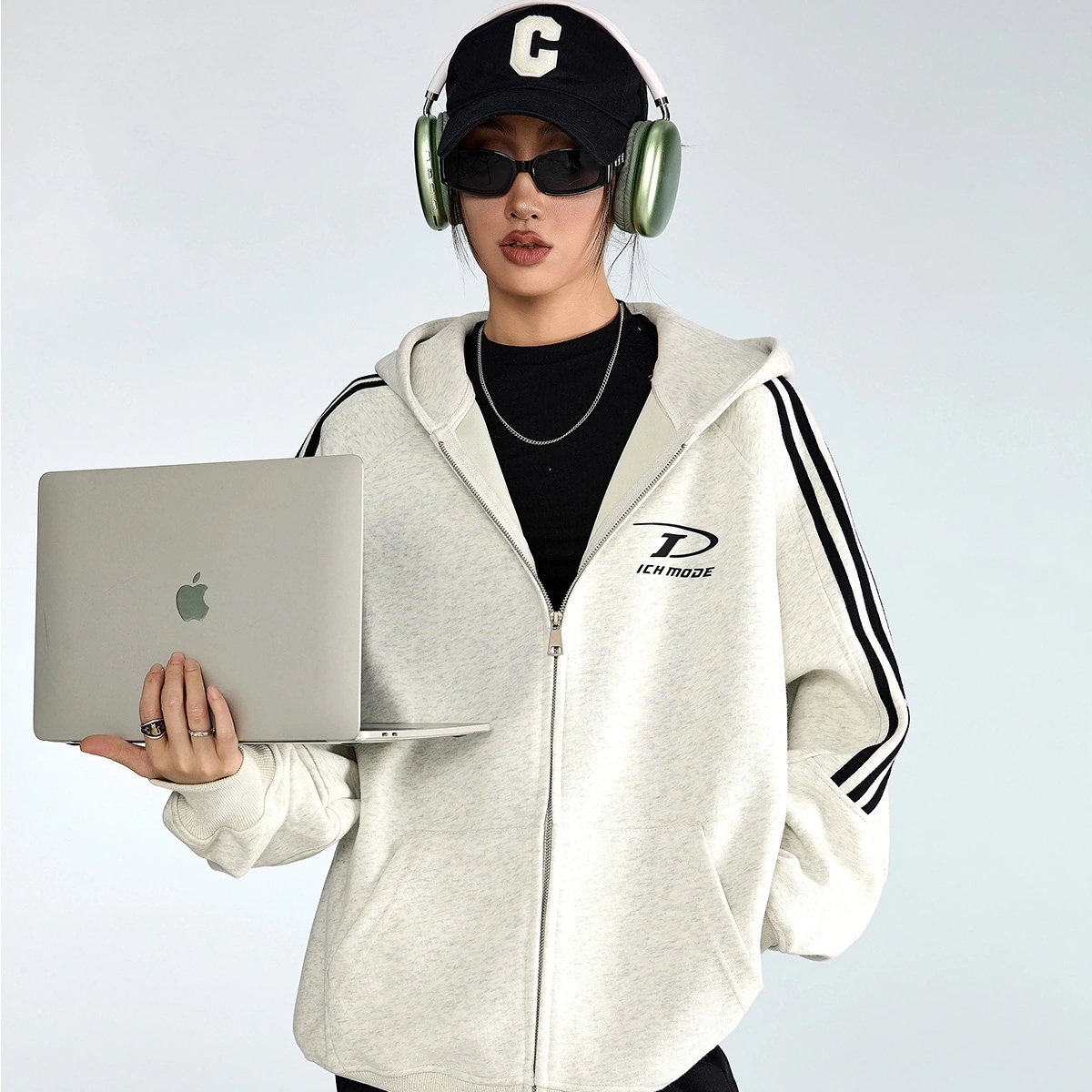 今年 秋冬 韓国 かわいい レディース フード付きアウター ブルゾン長袖シルエットトップスサイド冬カジュアルファッション系サイズお出かけダブル丈トラック