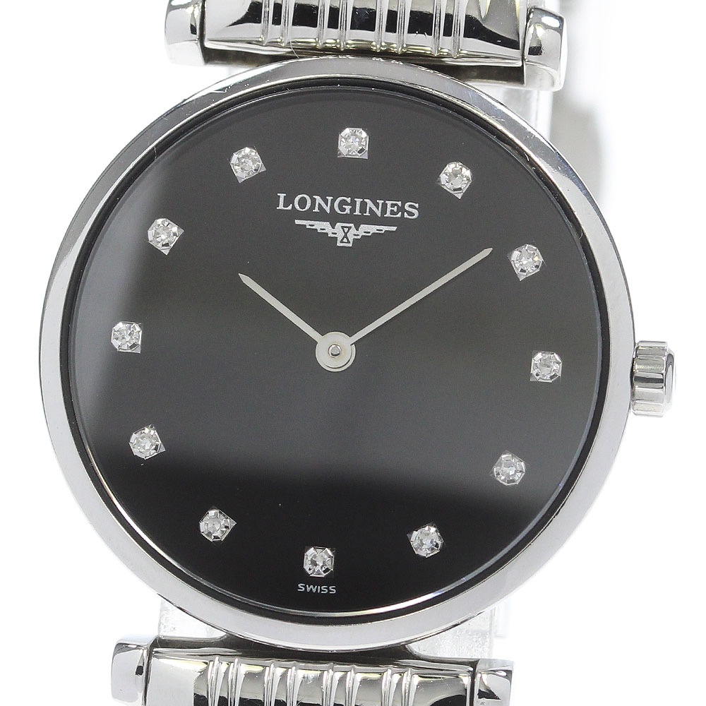 ロンジン LONGINES L4.209.4 グランド クラシック 12P ダイヤ クォーツ レディース _848769【中古】