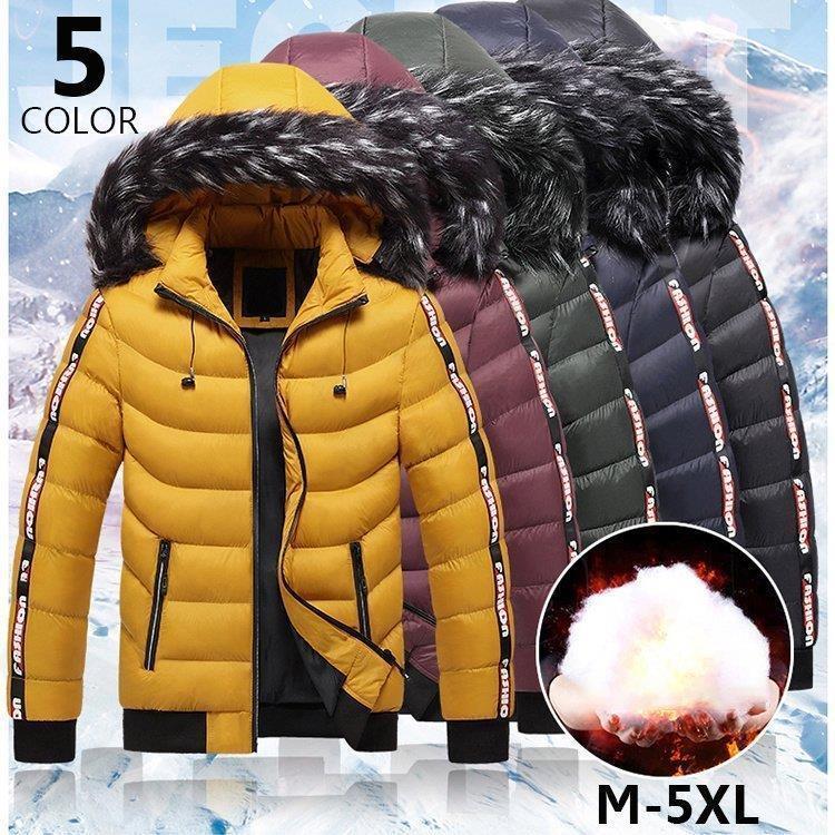 中綿ジャケット メンズ 中綿コート ミリタリージャケット 裏起毛 厚手 フード付き 冬アウター 防風 防寒 秋冬 敬老の日