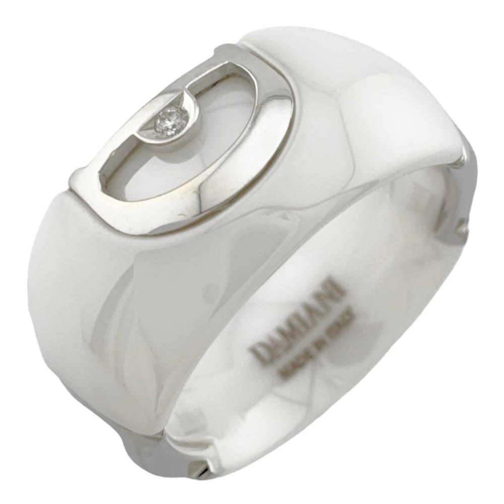 ダミアーニ Dアイコン リング 指輪 12.5号 18金 K18ホワイトゴールド ダイヤモンド Damiani 中古 美品
