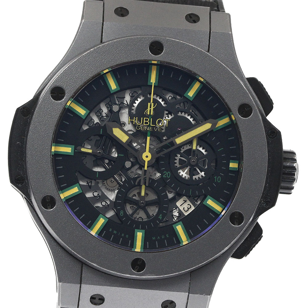 ウブロ HUBLOT 311.AI.1149.HR.NIE11 ビッグバン アエロバン ニーマイヤー 世界104本限定 自動巻き メンズ 良品 保証書付き_805643【中古】