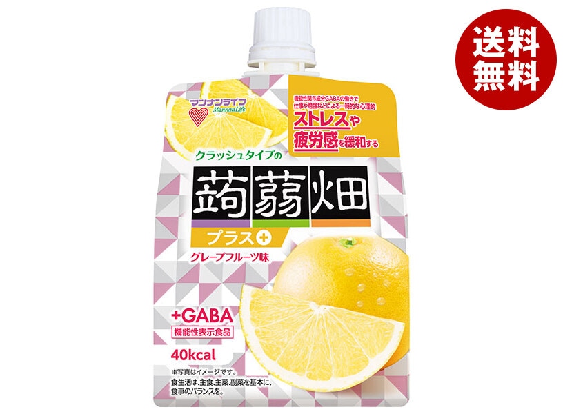 マンナンライフ クラッシュタイプの蒟蒻畑プラス グレープフルーツ味 150gパウチ＊30本入