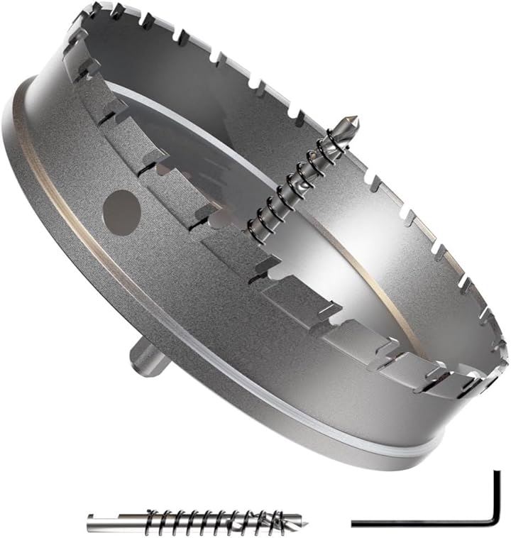 互換品現役電気工事士・大工推薦＆監修超硬 ステンレス ホールソー 穴あけ 電動ドリル ホルソー ホールカッター(185mm)