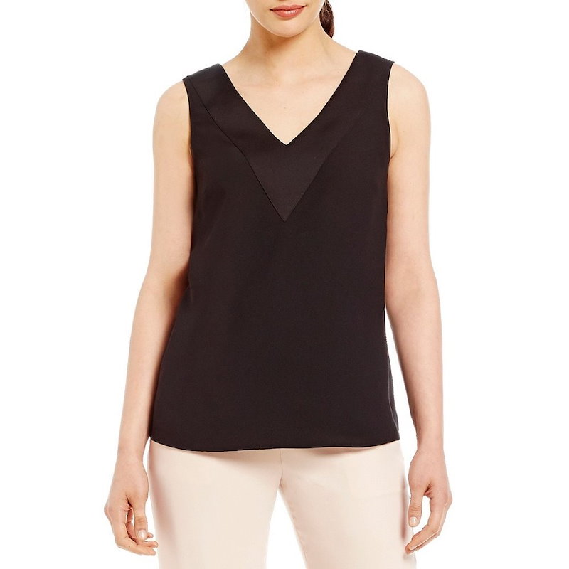 アントニオ メラーニ レディース トップス ブラウス【Antonio Melani Celeste Crepe Back Satin Blouse】Black アントニオ メラーニ レディース トップス ブラウス【Antonio Melani Celeste Crepe Back Satin Blouse】Black