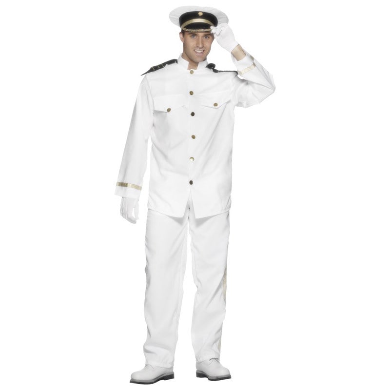 コスプレ 仮装 キャプテン 大人用 L (艦長) 【 コスプレ 衣装 ハロウィン 仮装 コスチューム メンズ ネイビー パーティーグッズ 船長 男性用 海軍 余興 】