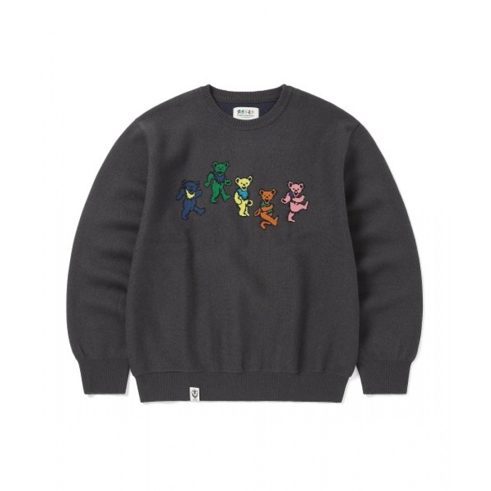 ディス・イズ・ネヴァー・ザット (これはネヴァー・ザット) GD ダンシング・ベアーズニットセーターオフブラック