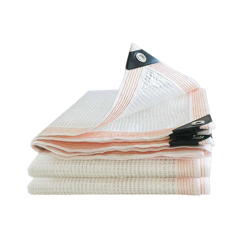 【国内即発】晨陽小店 防水シート 透明なグリッド 屋外 屋根 ビニールシート 内蔵メッシュ繊維強化ロープた HDPE製 4.0mm厚手 ロータス効果 防水 防雨 防風 多肉 植物 猫犬ペットを守ります