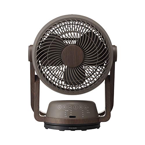 ドウシシャ サーキュレーター DC 木目調 19 首振り 風量4段階 リモコン付き ピエリア ダークウッド