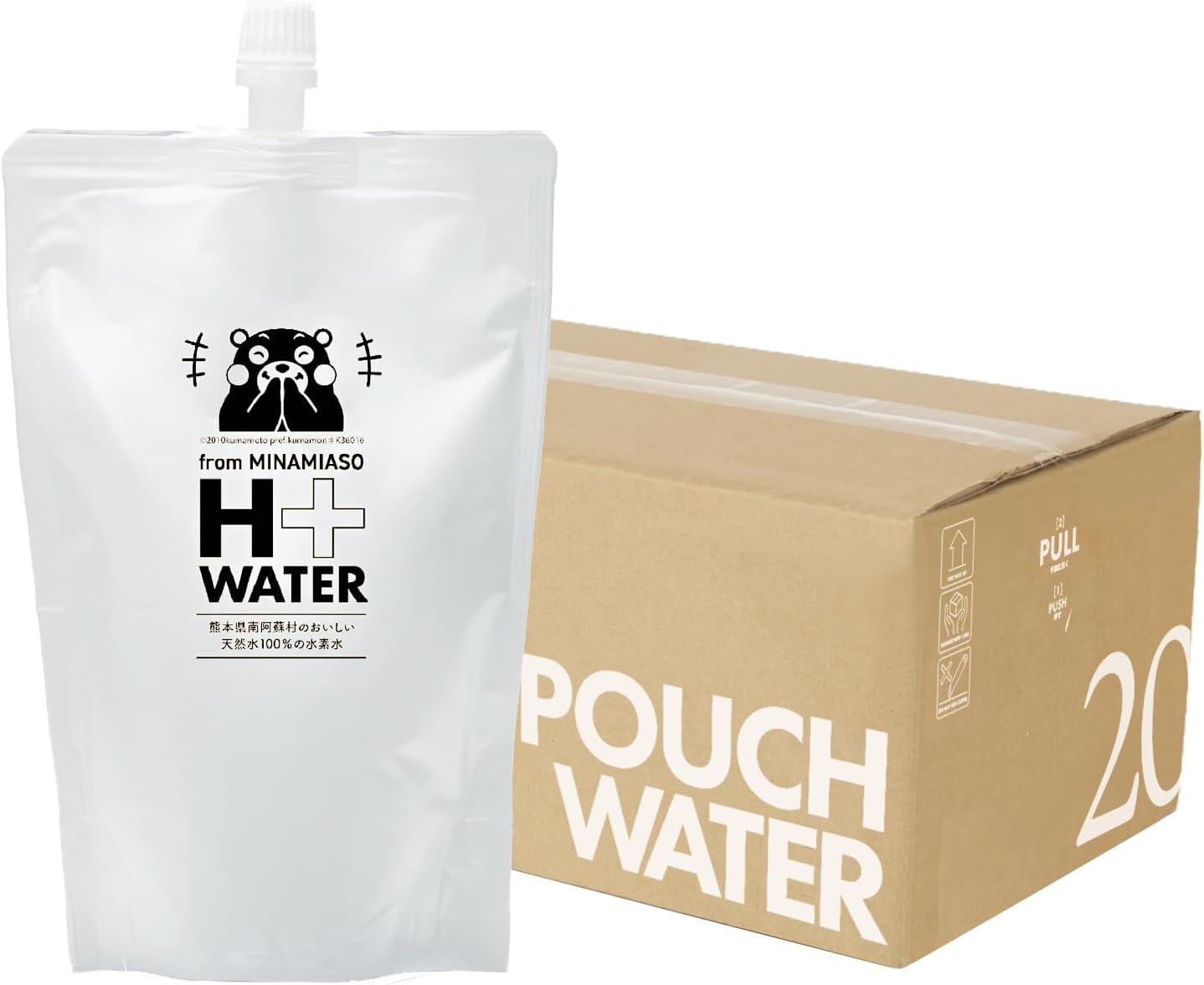 南ASOの水素水 くまモンパッケージ シリカ55mgl (330ml×20本セット