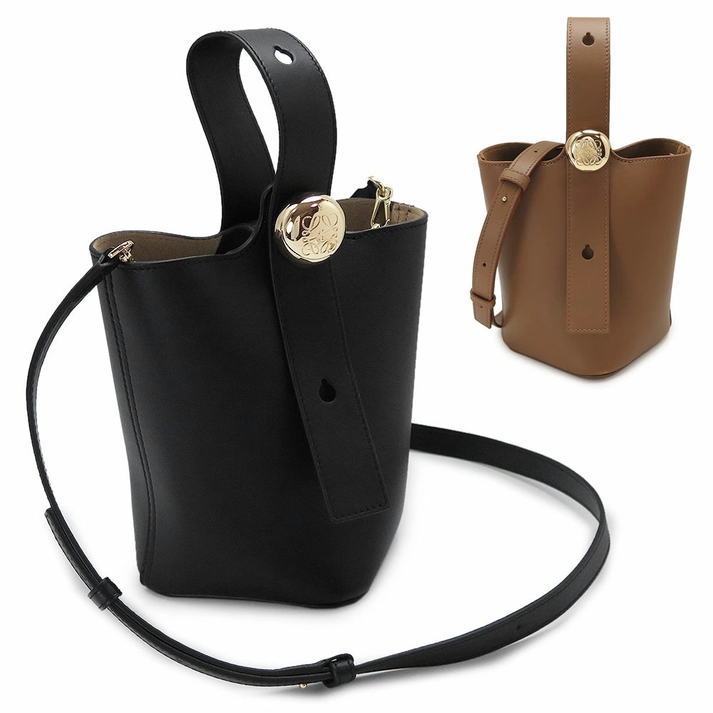 バケットバッグ ミニ レディース AANBBBMX01 ペブル バケツバッグ ハンドバッグ ショルダーバッグ レザー 2025年春夏新作