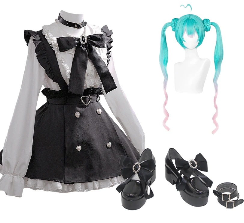 コスプレ衣装 初音ミク 地雷系 Miku ウィッグ 靴付き イベント パーティー 変装 演出服 クリスマス パーティー 11,172円