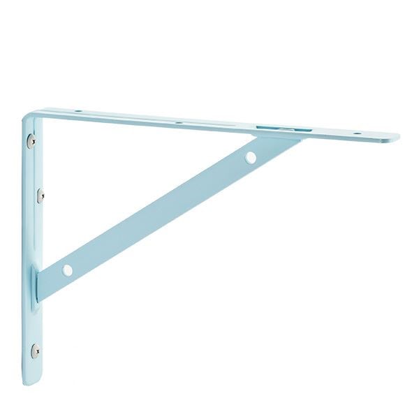 棚受け金具/ブラケット L #03 スカイブルー 1組/2本入 スチール製 Bracket 業務用 建材 建築金物