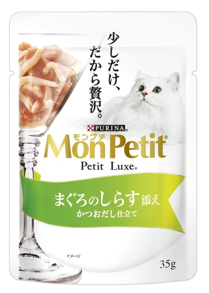 （まとめ買い）プチリュクスパウチ まぐろのしらす添え 35g 猫用 キャットフード [x48]