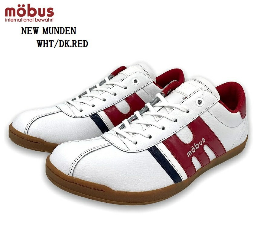MOBUS(モーブス) NEW MUNDEN(ニューミュンデン)M-2102T 本革 クラッシックカジュアルコートスニーカー メンズ レディス サイドラインは光沢のあるエナメルレザー 7,546円