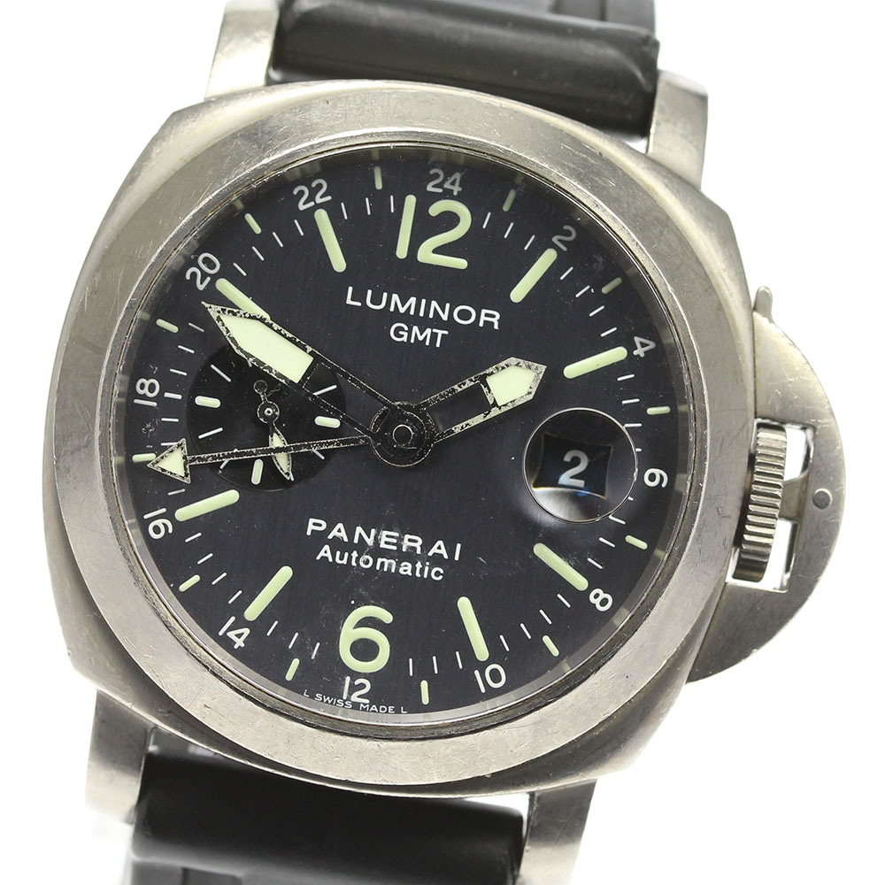 ベルト訳あり【PANERAI】パネライ ルミノール GMT PAM00237 自動巻き メンズ【中古】