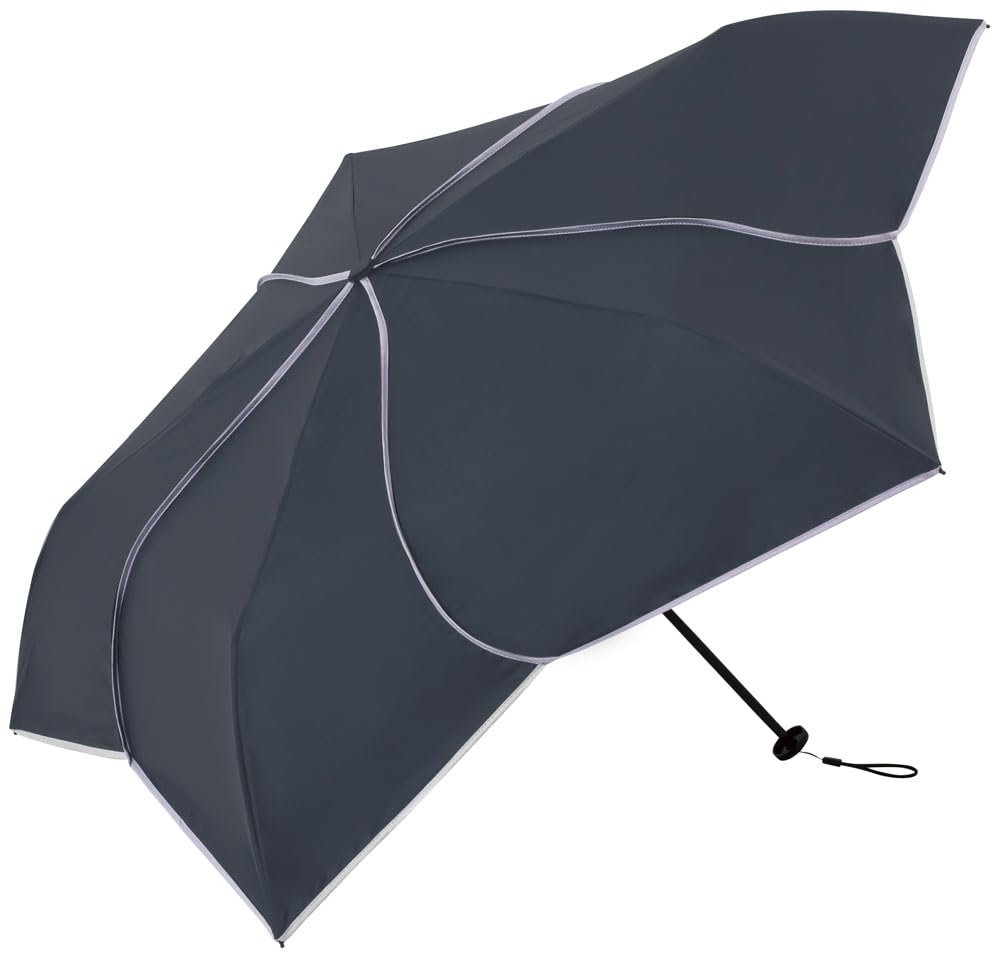 ビコーズ 折りたたみ傘 PUスーパーライト/バイカラーパイピング ミニ NV B-094917