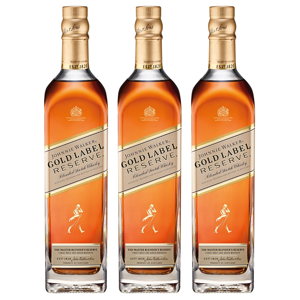 [正規品] ゴールドラベル リザーブ 3本セット 700ml / スコットランド ブレンデッドスコッチウイスキー GOLD LABEL RESERVE
