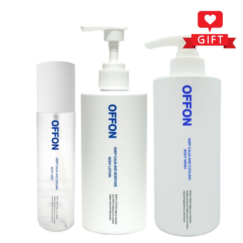 ボディケア3種セット（ボディウォッシュ500g＋ボディミスト150ml＋ボディローション300ml）／ボディケアセット／韓国スキンケア／背中ニキビ対策