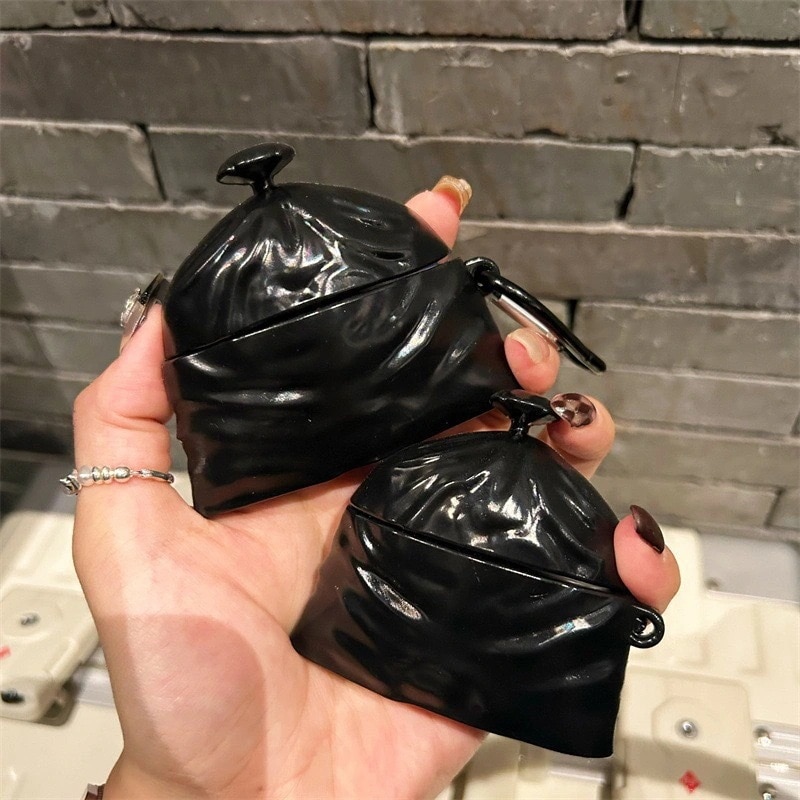 【200点セット】【送料無料】黒いゴミ袋はAirPods Pro保護ケースに適している12世代アップルBluetoothイヤホンカバーAirPods 4
