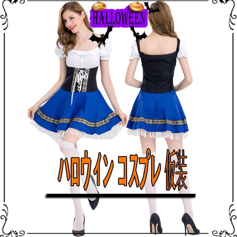 【激安開催！】ロリータ 衣装 コスプレ 仮装 メイド服 フリル エプロン メイド服 コスチュームミニワンピ 仮装 大人用学園祭 イベント 演出服 舞台演出服 6,321円