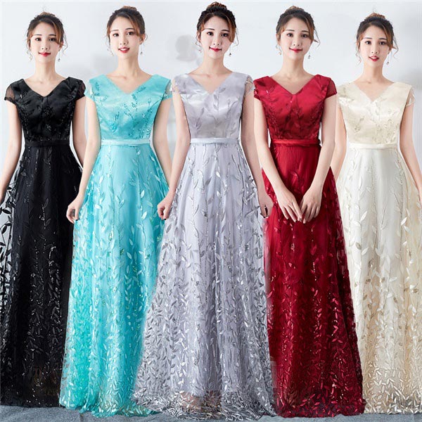 HOT!!!ドレス 大人 ピアノ 発表会 ロングドレス 演奏会 結婚式 母親 ドレス ピアノ発表会 袖付き ロング ドレス 大きいサイズ かわいい パーティードレスドレス 二次会 花嫁 20代 30代