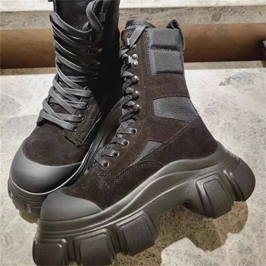 新入荷 靴 シューズ スニーカー 丸トゥ ミドル丈 厚底 靴ひも ゴツゴツ かわいい 大人可愛い 大人女子 こなれ感 シンプル カジュアル 大人 おしゃれ お洒落 ラフ コンサバ ヘルシー