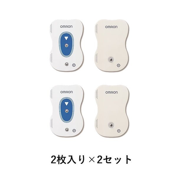 OMRON 温熱低周波治療器 用 粘着パッド 純正 4組8枚入り×2セット OMRON