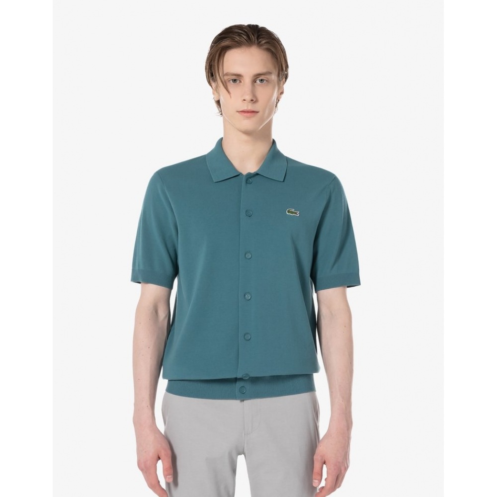 ラコステメンズショートスリーブカラーカーディガン AH257E-54G IY4