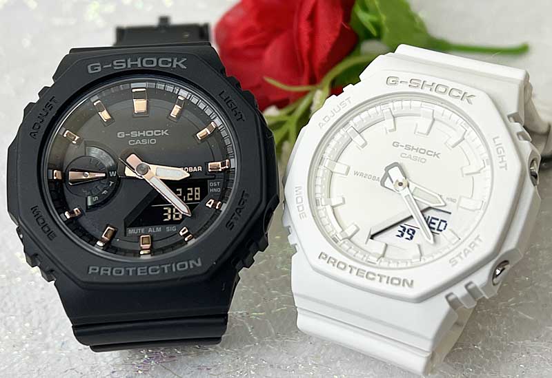 恋人たちのGショックペアウオッチ G-SHOCK BABY-G カシオ 2本セット アナデジ GMA-S2100-1AJF GMA-P2100-7AJF g-shock ブラック　ゴールド 夫婦