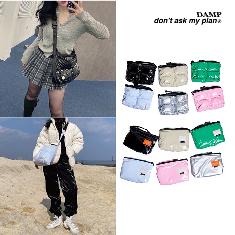 【韓国人気】エコバック付き/2WAY PADDED MESSENGER BAG