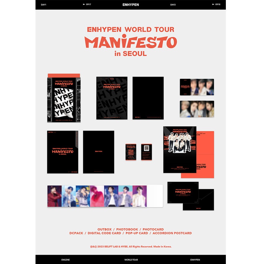 [未開封新品] (特典) (ENHYPEN) - WORLD TOUR MANIFESTO in SEOUL (DIGITAL CODE)