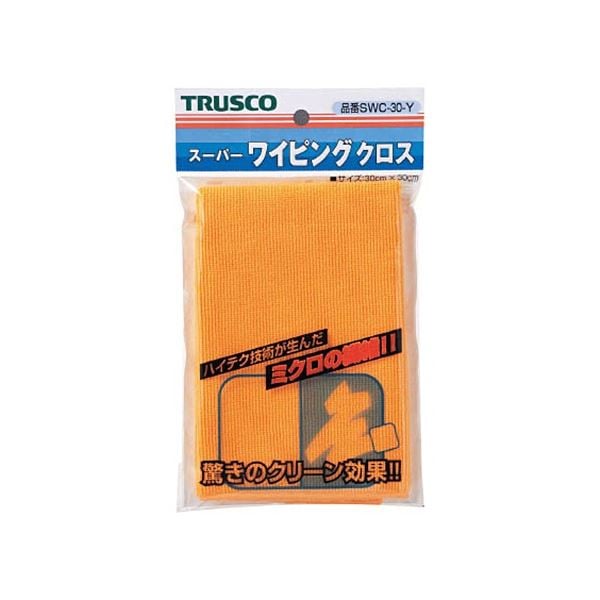 （まとめ）スーパーワイピングクロス 300x300mm 黄 SWC-30-Y 1枚 [x3セット]