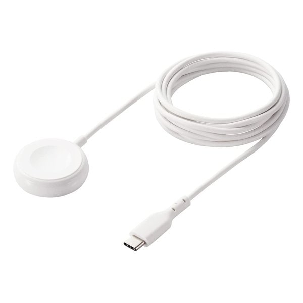 Apple Watch 磁気充電ケーブル/2m 高耐久/USB-C ホワイト MPA-AWCS20WH