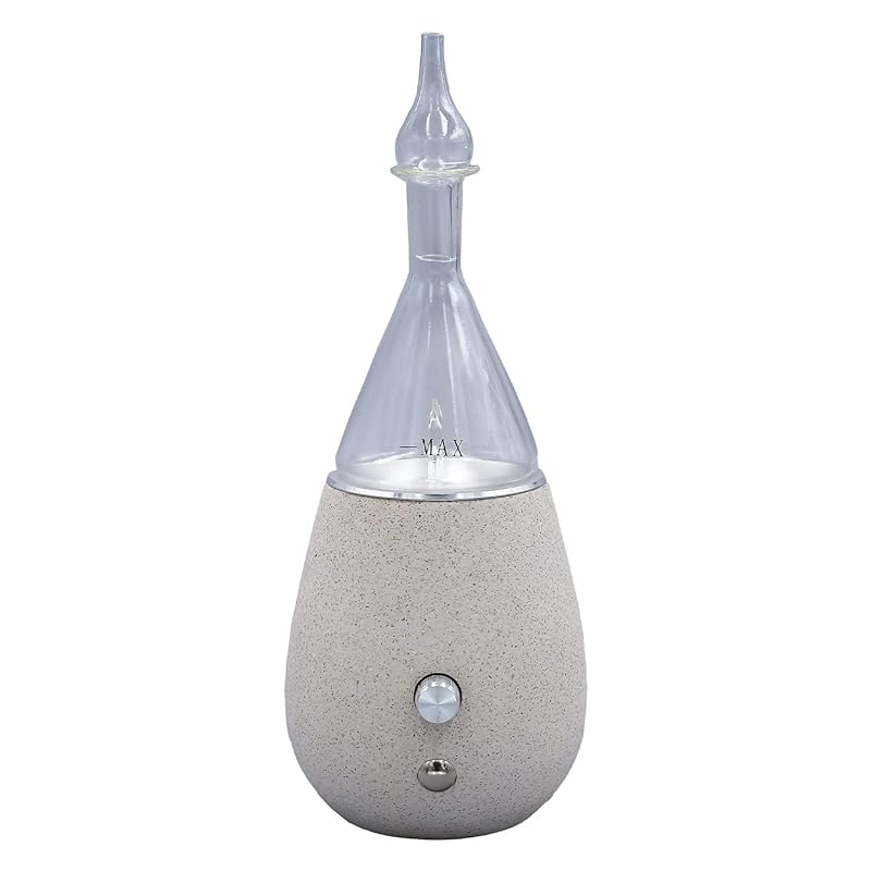 即納[山善 YAMAZEN] アロマ 水のいらないネブライザー式 (高圧噴射) LED搭載 コンパクト 軽量 ヒーリングセント ネブライザー式 アロマディフューザー LNFS-005(WH)