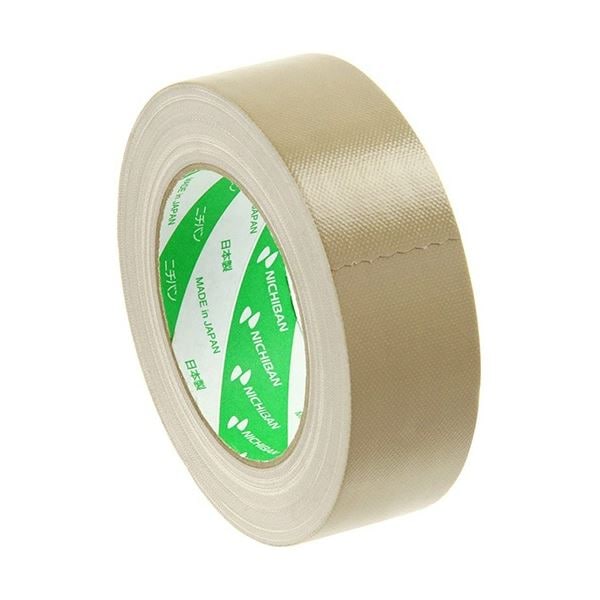 (まとめ) ニチバン 布粘着テープ No.102N 38mm×25m 黄土 102N7-38 1巻 (×10セット)