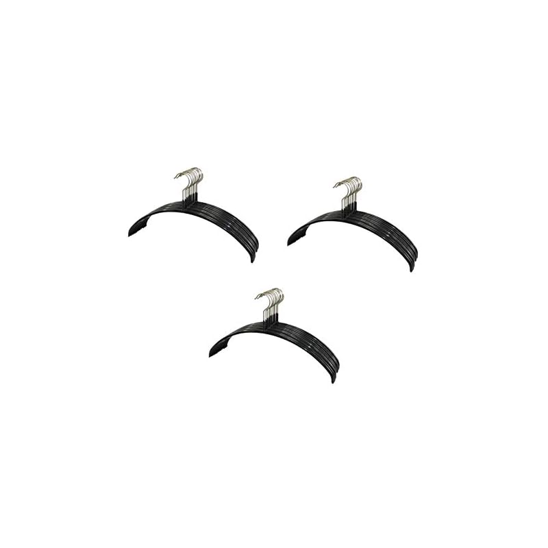 【3日以内発送】マワ すべり落ちない ハンガー 人体ハンガー ドイツ製 30本組 ブラック 111504