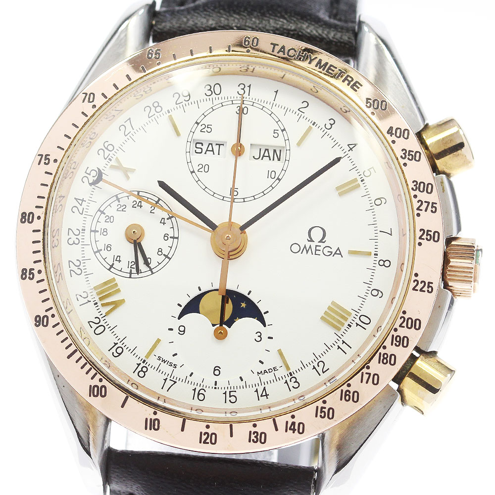オメガ OMEGA 175.0038 スピードマスター トリプルカレンダー ムーンフェイズ 自動巻き メンズ _847366【中古】