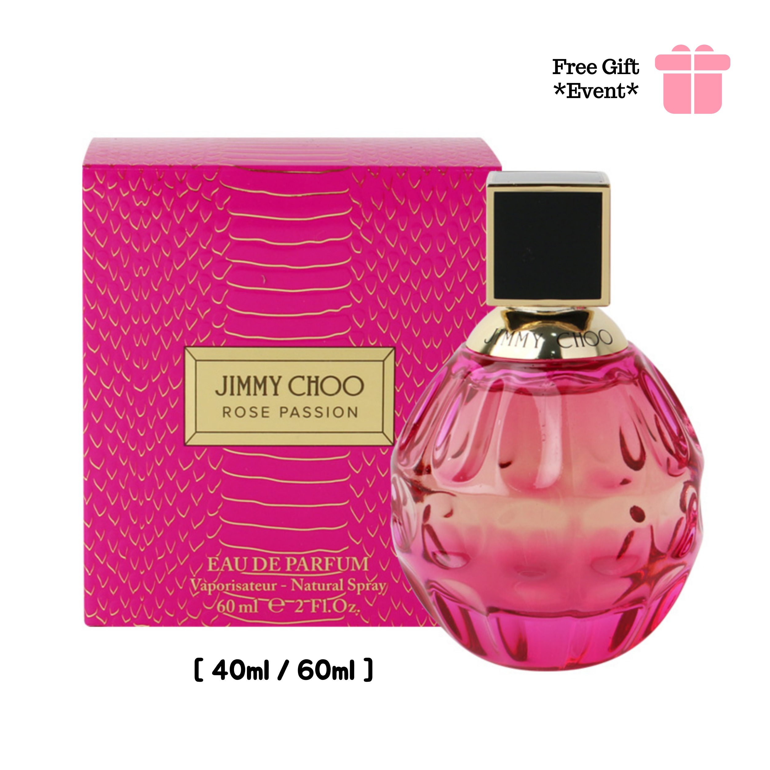 ローズファッション EDP 40ml/60ml ピンク色 情熱 / 大胆で自信のある女性香水/ フローラルの香り 5,420円