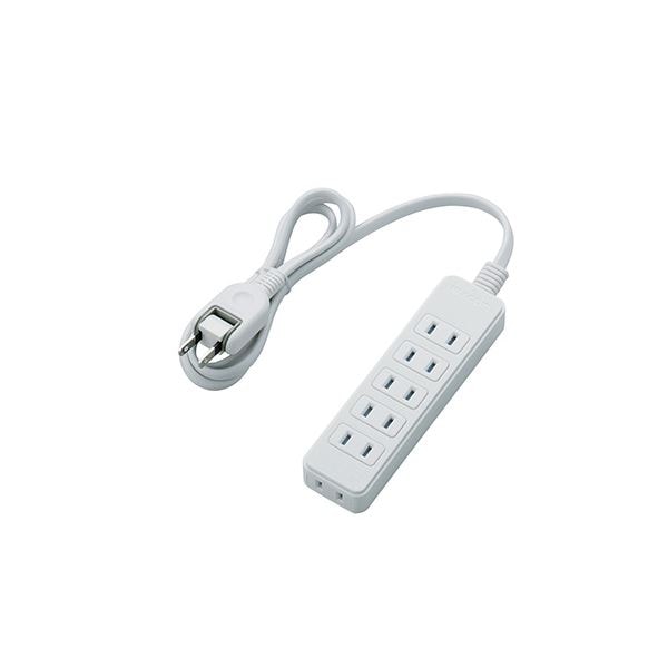 (5個セット) エレコム シャッタータップ/6個口/1m/ホワイト T-ST02N-2610WHX5