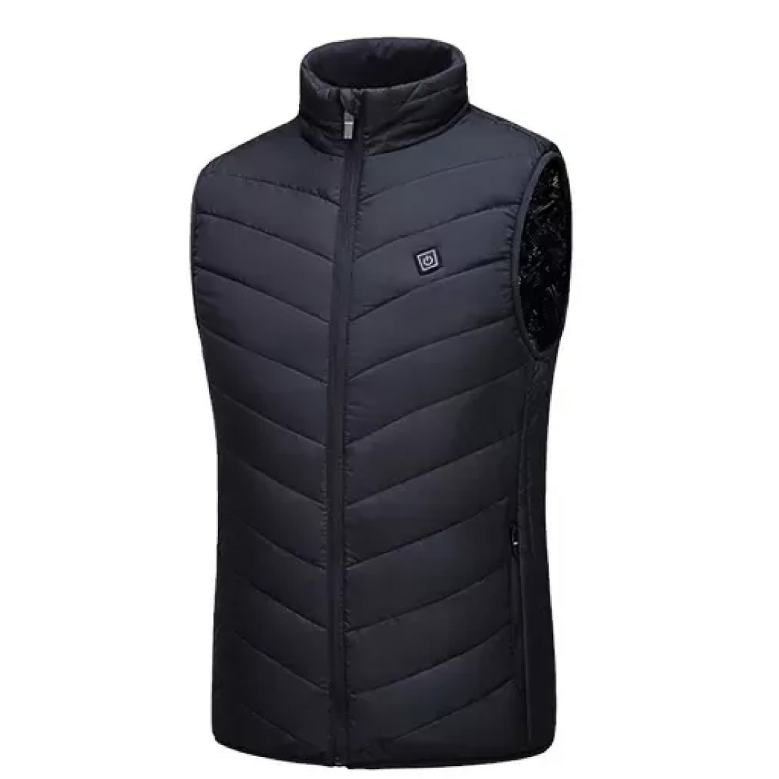 電気であったか電動発熱ヒートベスト ブラック　USB給電 3段階温度調整 速暖 丸洗い ヒーターベスト 男女兼用 超軽量 防寒 通勤通学 屋外作業