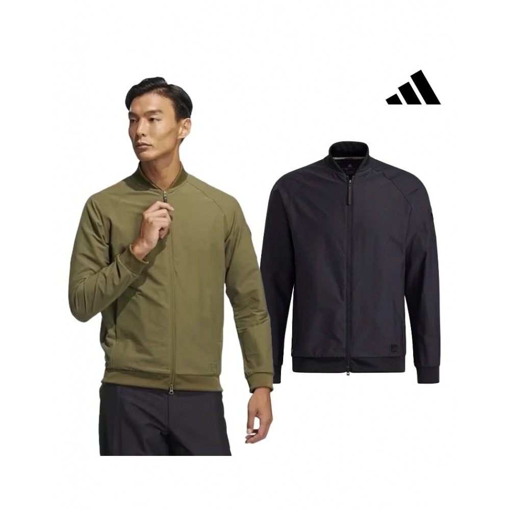 アディダスゴルフアディダスストラグルフルジップウーブンボンバージャケットアビエーションジャンパーウィンドブレーカー H64637 H64636