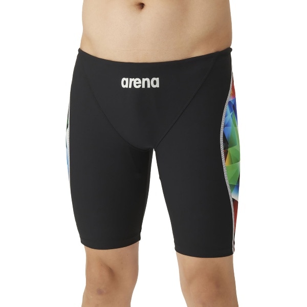 ARENA アリーナ トレーニングスパッツ ハーフレッグ 水泳 水着メンズ競泳用 FINA非公認 AS4FWM22M-BKRD