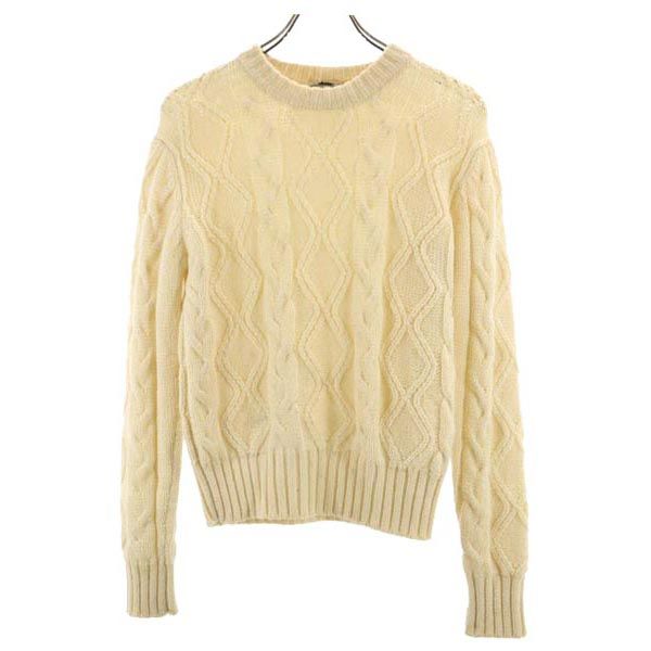 70s 白タグ ヴィンテージ 長袖 ニット 生成り セーター レディース 6,621円