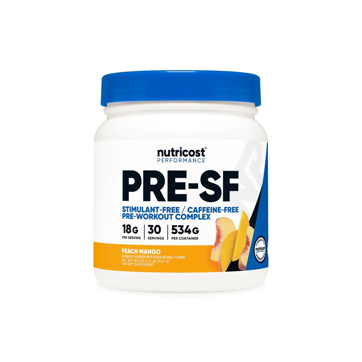 [USA] Nutricost ニュートリコスト Stim-Free Pre-Workout Powder Peach Mango (30 SERV)