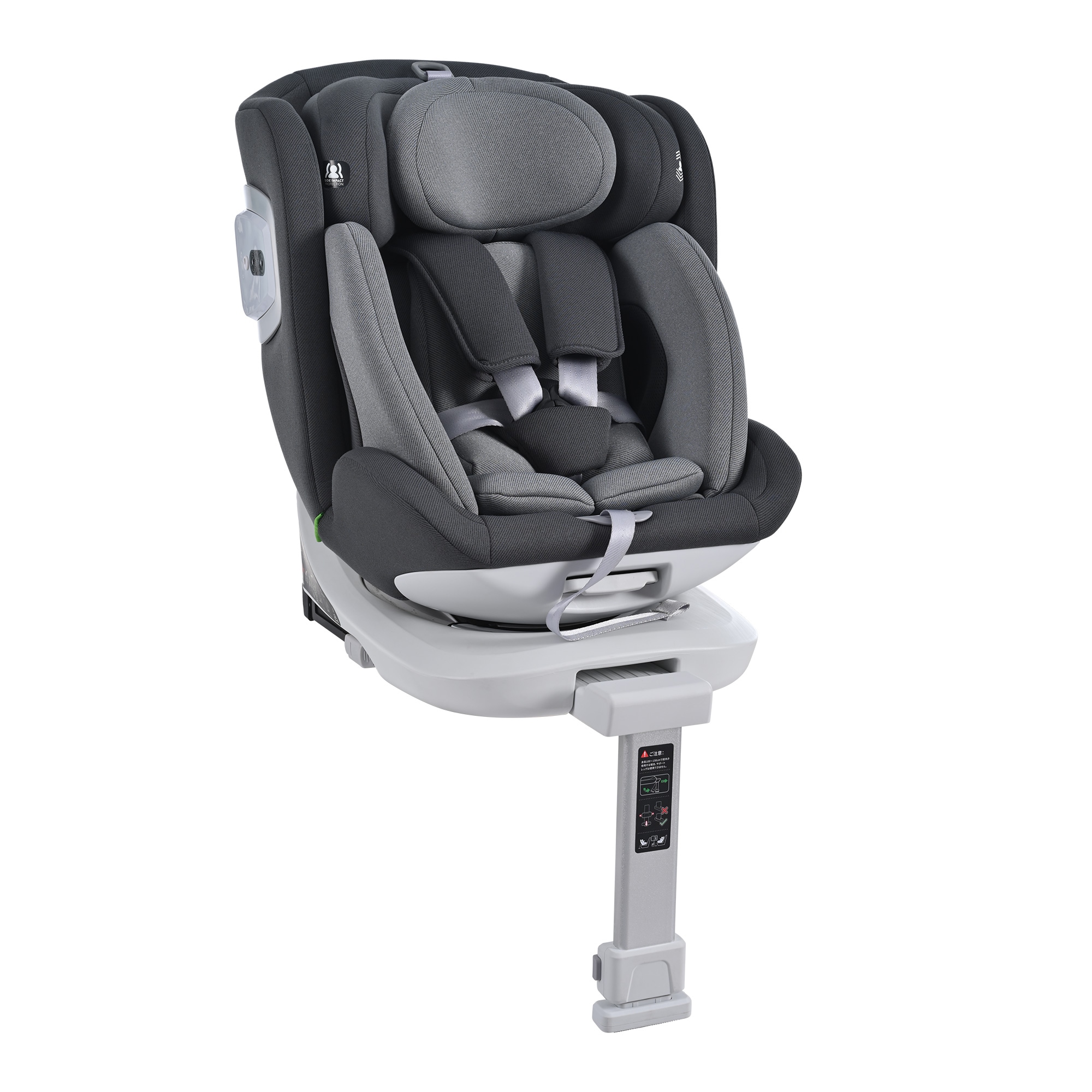 【国内発送】305【サーポットレッグ】【通風＆加熱】【 冬夏楽々】チャイルドシート 通風機能 加熱機能 新生児 ISOFIX 0歳～12歳 360度回転式 40～150cm ジュニアシート 調節可能