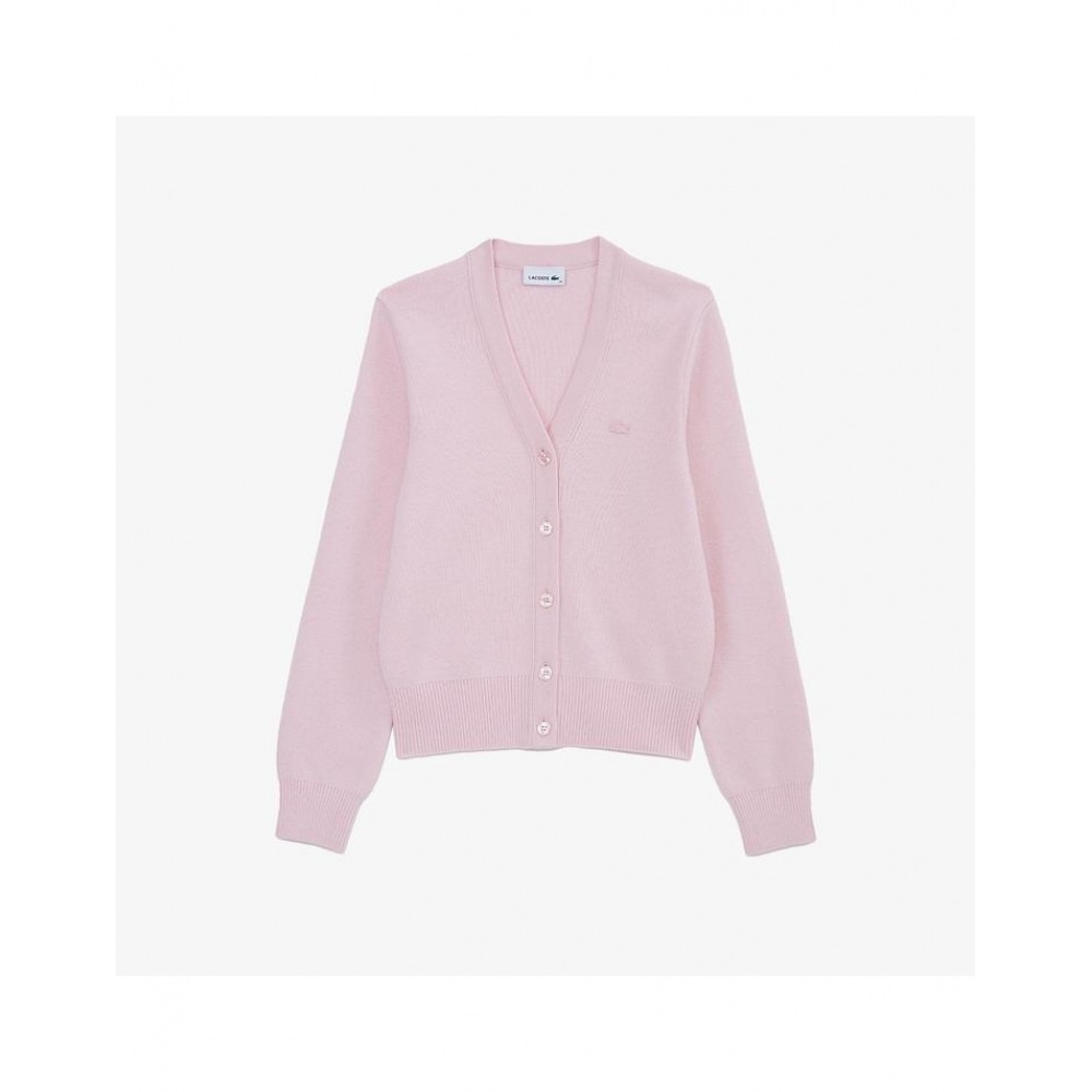 ラコステウィメンズベーシック V ネックカーディガン AF209E-55N ADY