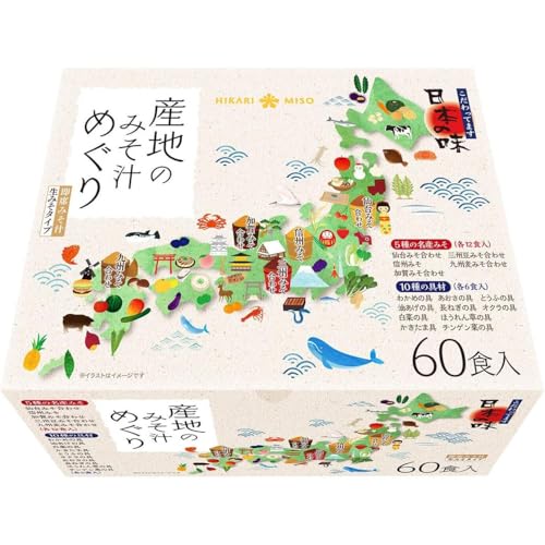 ひかり味噌 産地のみそ汁めぐり 60食