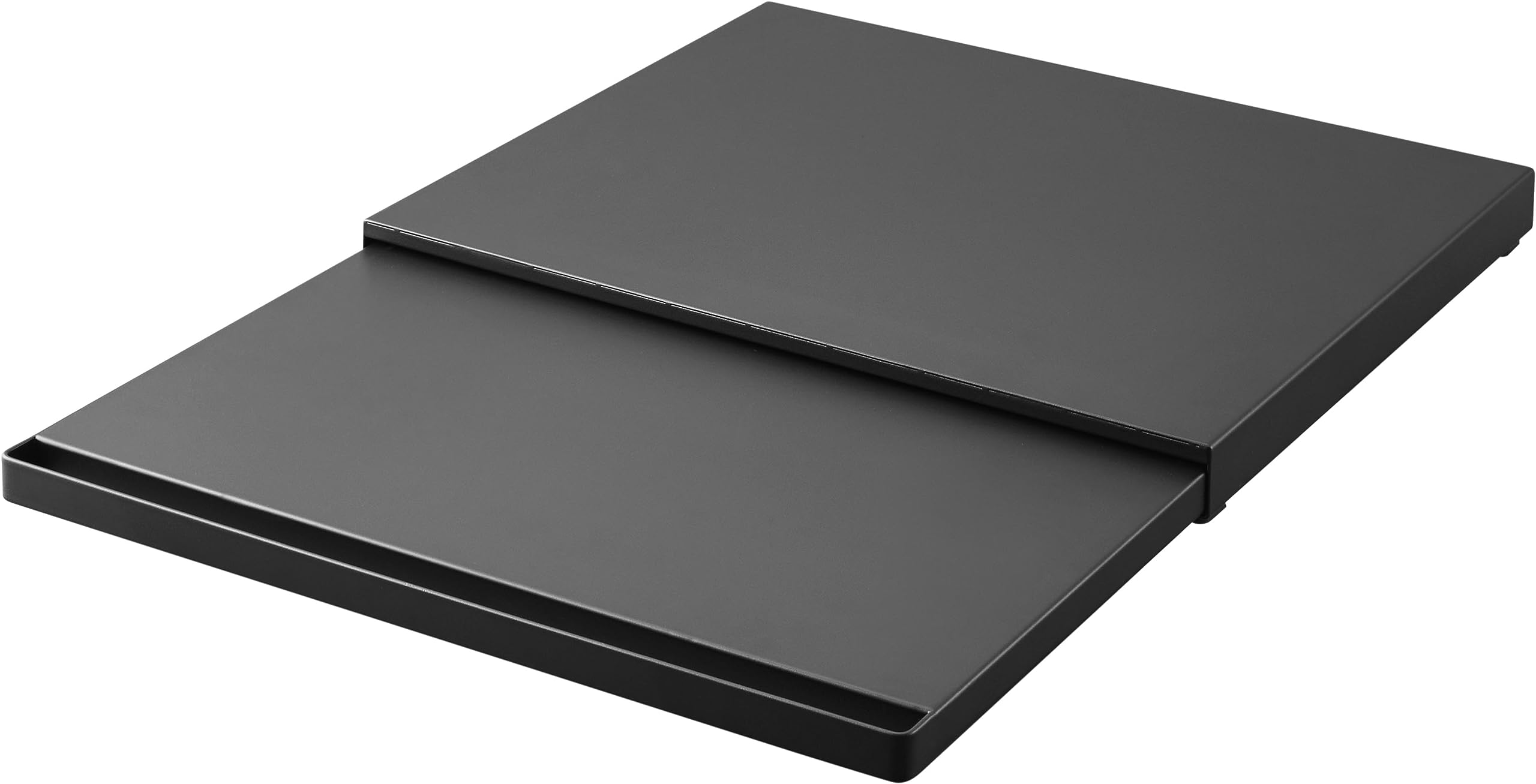 【 完成品 ストッパーのみ要取付 】 キッチン 家電下 スライドテーブル ブラック 約W45×D39～64.5×H4cm タワー tower スライド棚 小物収納 ちょい置き 作業スペース 2106