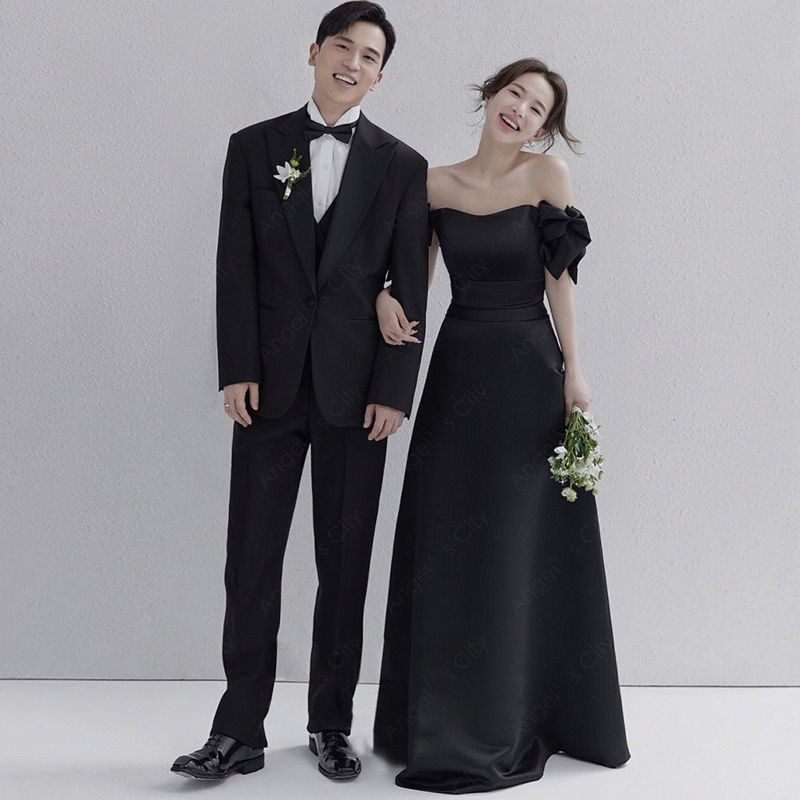 2024新作ボートネックフレンチヴィンテージ高級感気質着痩せパーティードレス結婚式ドレス演奏会ドレス新年会ドレ-12